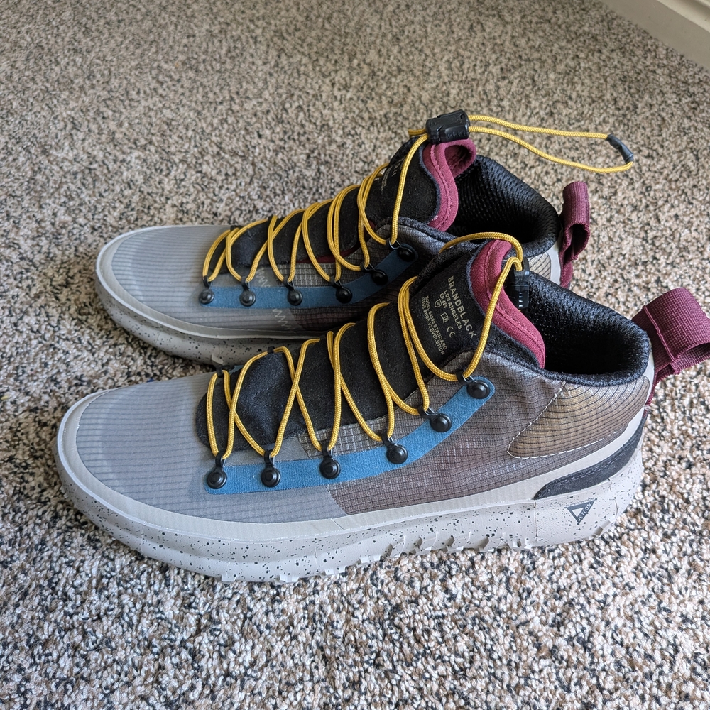 Brandblack Gray and Blue Sneakers with Modern Design